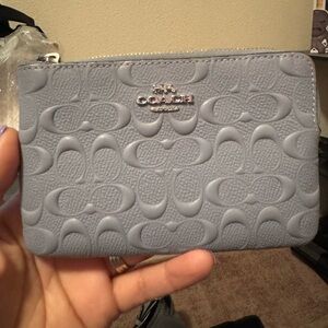 Coach corner zip wristlet